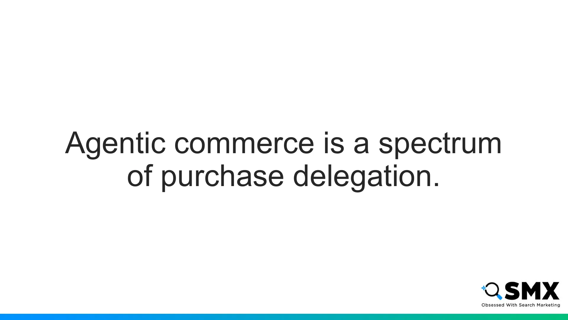 Slide 6: Agentic commerce is a spectrum of purchase delegation.